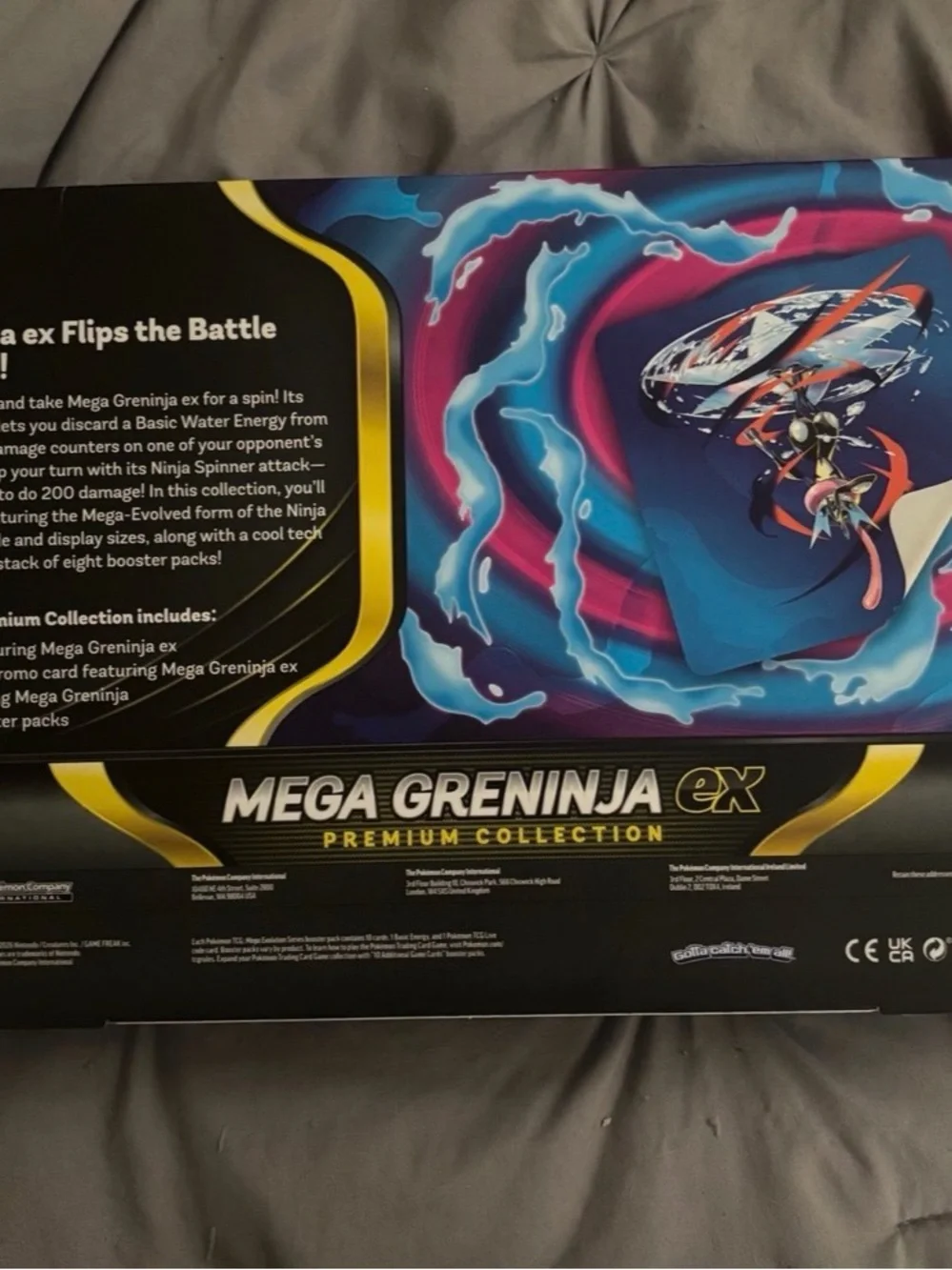 Pokemon TCG Mega Evolution Mega Greninja ex premium collection box-new sealed